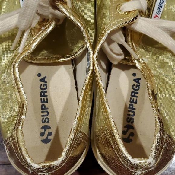 Superga sneakers, gold, size 6 - Picture 4 of 6